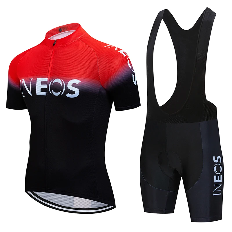 

2020 New INEOS Summer Cycling Jersey Set Breathable Team Racing Sport Bicycle Jersey Mens Cycling Clothing Short Bike Jersey NW