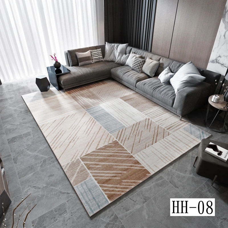 

Geometric abstract modern minimalist Nordic style living room carpet tea table sofa cushion bedroom home carpet