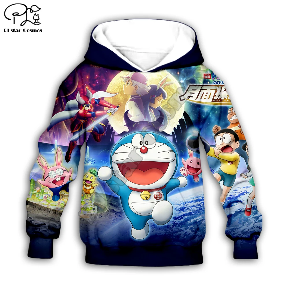 

Kids Set Doraemon 3d Hoodies family suit tshirt zipper Pullover Child Suit Anime Nobita Nobi Sweatshirt Tracksuit/pant shorts 17