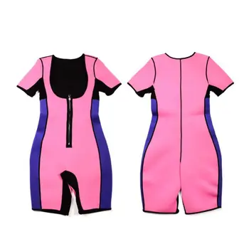 

Best! Gymnastics Running Jumpsuit Fat Burning Corset Jumpsuit Bodybuilding Hips And Abdomen Support Chest Body Underwear Zipper