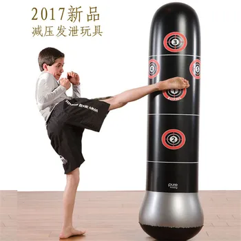 

KICK Training Punching Bag Inflatable Boxing Column Tumbler Pressure Relief Bounce Back Sandbag with Air Pump Kid Adult Hot