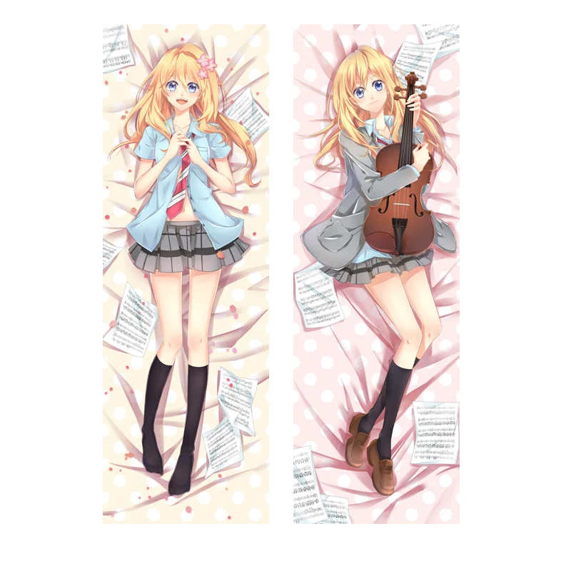 Shigatsu fronha de travesseiro wa kimi no uso, personagens do anime,  miyazono, kaori, capa de almofada para sua mentira em abril - AliExpress