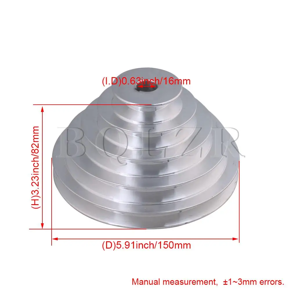 BQLZR 54 мм до 150 мм Наружный диаметр: 16 мм Диаметр Ширина 12,7 мм Алюминий 5 Шаг пагода шкив для Тип v-образный ремень ГРМ