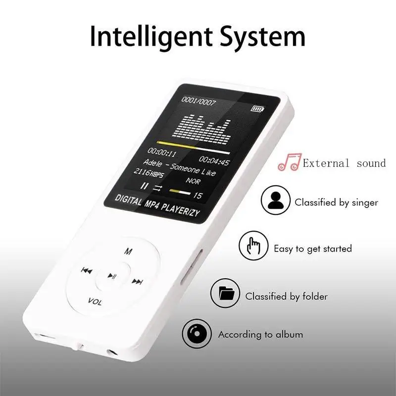 ZY418 MP3 музыкальный плеер 1 8 дюймов цифровой TFT цветной экран мини MP 3 Поддержка