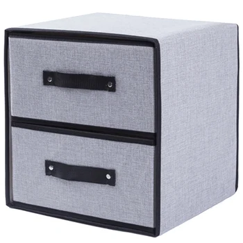 

Foldable Storage Box for Clothes Laundry Underwear Storage Box Polyester Fabric Drawer Storage Bag Storage Container