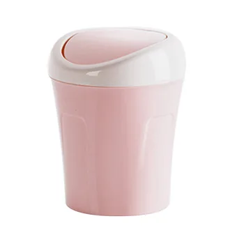 

Newest Trash Can Desktop Mini Flip Lid Garbage Dust Bin Holder for Home Bedside Room
