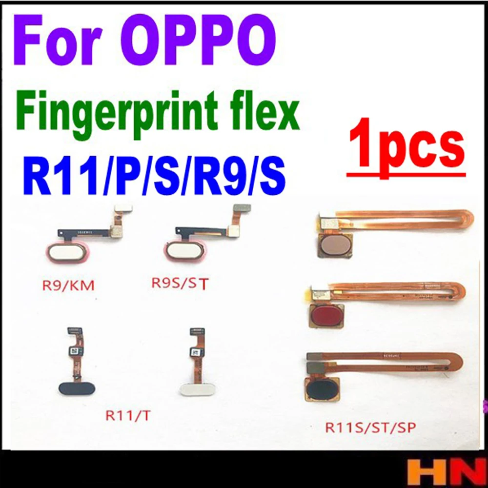 

5pcs/lot Fingerprint scanner finger print Flex Cable For OPPO R11 R11S R11P R9 R9S Home Button Repair Parts