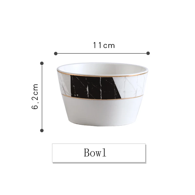 bowl Пномпень Геометрическая мраморная посуда фруктовая Салатница десертная тарелка кружка поднос блюдо кофейная чашка блюдце фарфоровые обеденные тарелки - Цвет: bowl