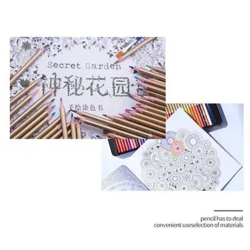

72Colors Oil Color Pencils Set Sketch Pencil No-Toxic Wood Soft Bright Color Pen 203A