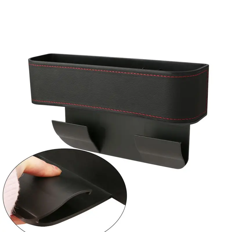 Newes Auto Car Seat Gap PU Case box Seat Crevice Storage Box OrganizerSlit Pocket Catcher Storage Bag Organizer Auto Accessories