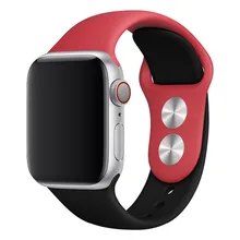 Спортивный ремешок для Apple watch 42 мм 38 мм iWatch 5 ремешок 44 мм 40 мм Сращивание силиконовый ремешок для часов Ремешок Браслет Apple watch 5 4 3 2 1