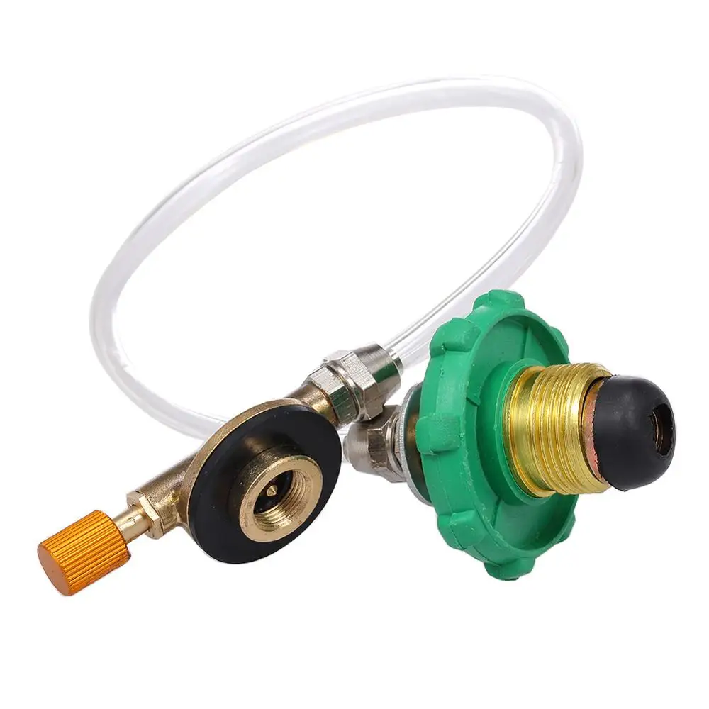 

Camping Propane LP Gas Refill Adapter Flat Cylinder Tank Coupler Valve Tool Part