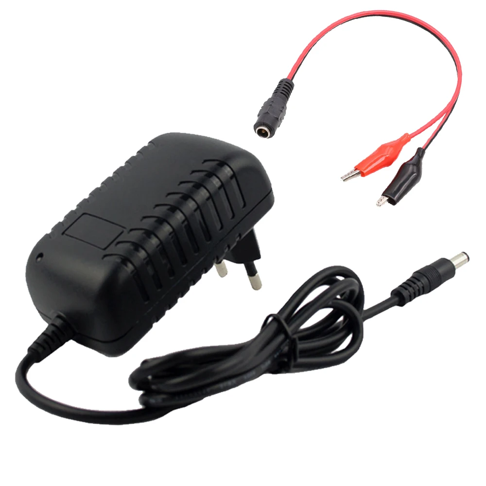 12V 2A charger 12V lead-acid battery connector DC5.5*2.1mm charger adapter battery charger battery charger adapter