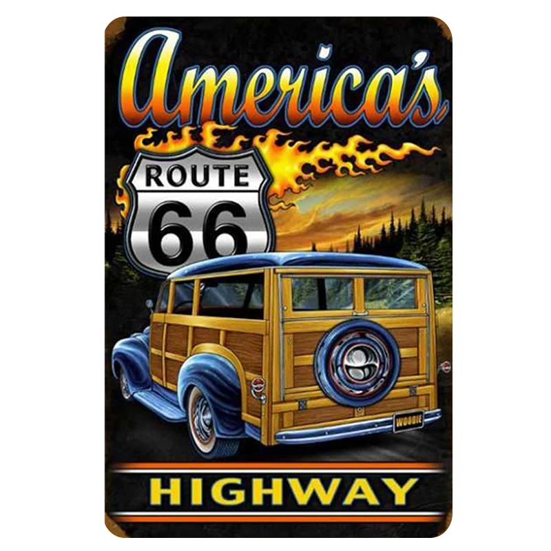 MTS00294 Route 66 Нью-Мехико металлическая табличка винтажный жестяной знак паба Настенный декор для бара паба клуба человек пещера металлический плакат - Цвет: MTS00294