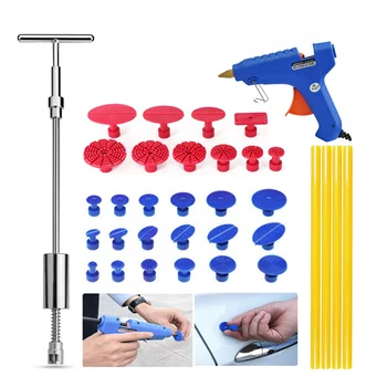 

Car Paintless Dent Repair Remover Removal Kit 28pcs Glue Tabs T Puller Slide Hammer