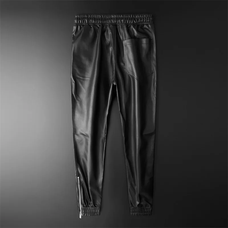 Faux Leather Trousers Pencil Pants 