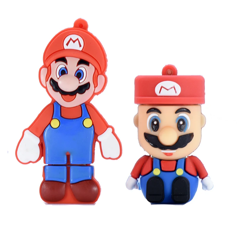 Мультяшный флеш накопитель Super Mario Usb Flash Drive 4 ГБ 8 16 32 64 Гб 128 256 игровая карта памяти