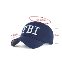 1pc Men Hat & Cap FBI Fashion Leisure Embroidery CAPS Unisex Baseball Caps 2