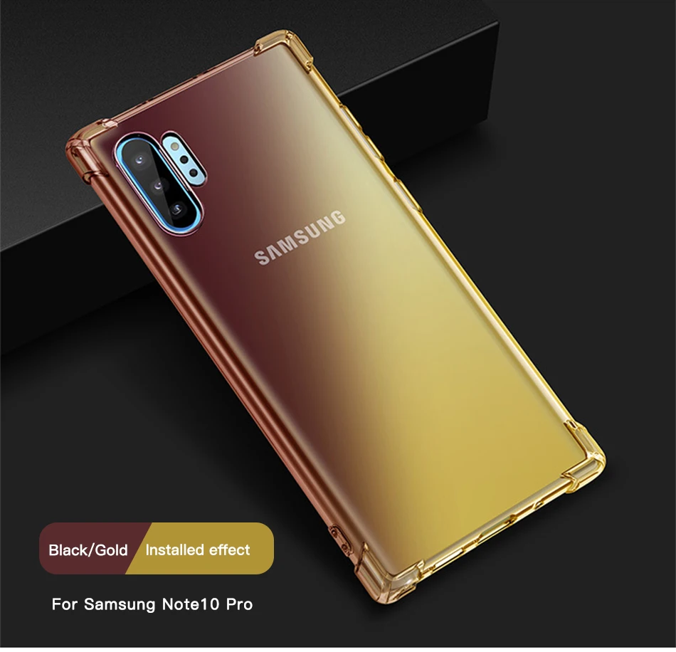 !ACCEZZ Luxury Colorful Case For Samsung Note 10 10+ Chic Style TPU Soft Ultra-thin For Note 10 10+ Protection Back Cover Shell (9)