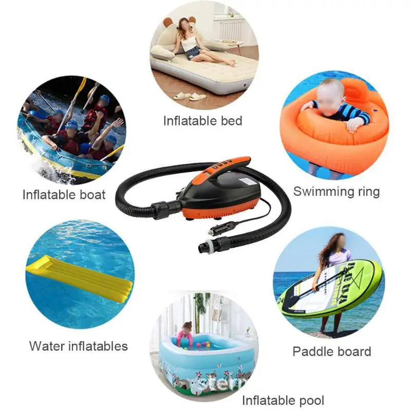 DC 12V SUP Max 16 PSI портативный Электрический надувной насос для весла каяк