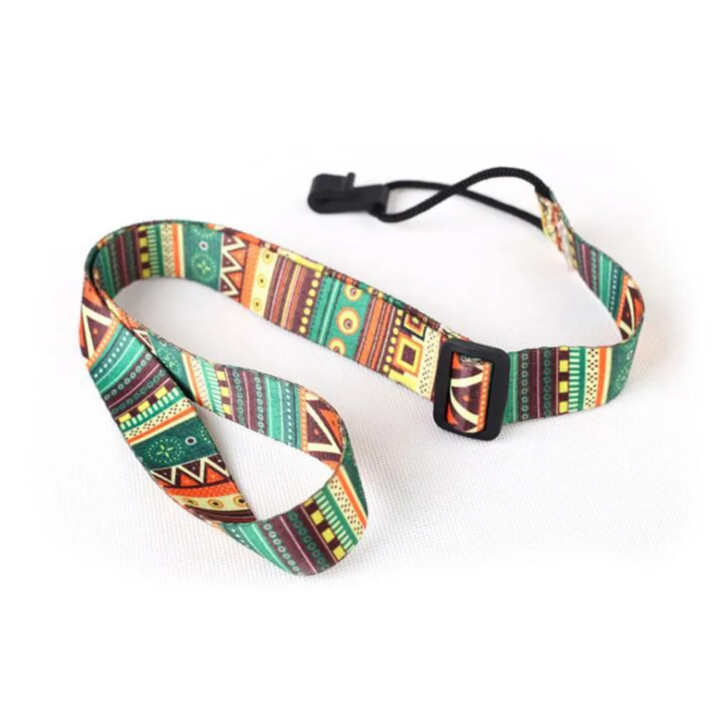 Guitar Ukulele Strap Hawaiian-Style Adjustable Ukulele Strap Sling & Hook Fits All Ukuleles Guitar Accessories