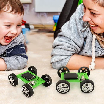 

Solar Car Toys for Kids DIY Assembled Energy Solar Powered Toy Car Robot Kit Set Novelty Mini Children Educational Toy