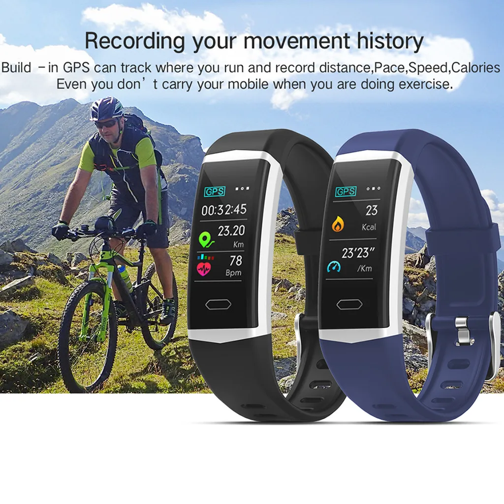  Smart Uhr Android iOS Sport Fitness Calorie armband Tragen Smart Uhr Genauigkeit GPS wasser-beweis 