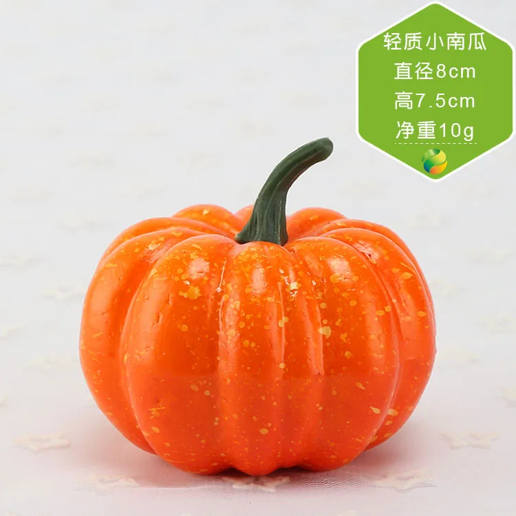 pumpkin Искусственные фрукты для моделирования, еда, овощи, фрукты для фотосессии, реквизит из полиуретана, ПВХ, красный перец, овощи, фрукты QW170 - Цвет: pumpkin