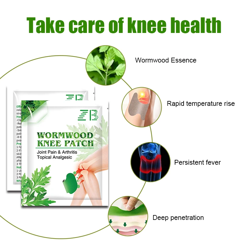 Knee Joint Back Muscle Ache Pain Relief Patch Knee Pain Patch Wormwood Extract Rheumatoid Arthritis Sticker 6/12/18/36PCS