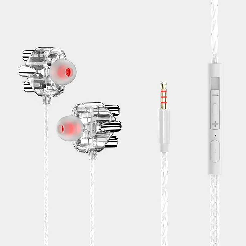 Проводные спортивные наушники Hi-Fi 6D с глубокими басами и микрофоном 3 5 мм |