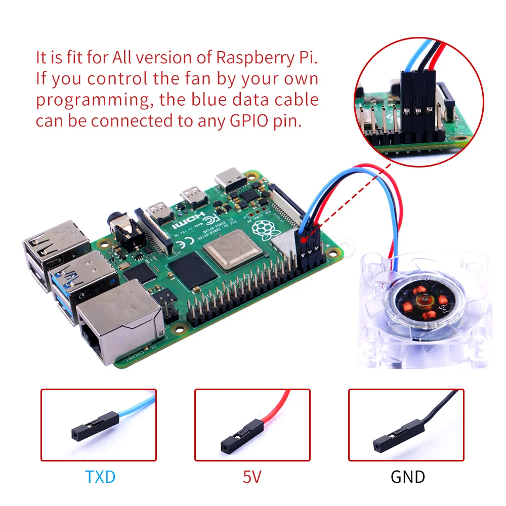 Raspberry Pi 3 5v Cooling Fan | Dual Cooling Fan Raspberry Pi Adjustable Fan 5v 3 - Aliexpress