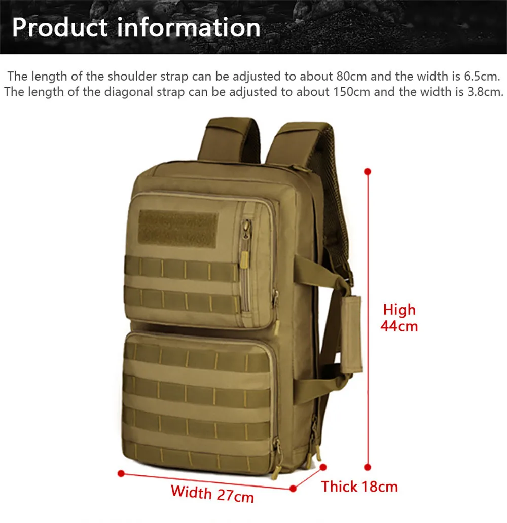 20-35L открытый рюкзак для походов, альпинизма, туризма, сумка двойная сумка через плечо в армейском стиле тактический рюкзак для ноутбука