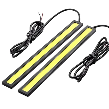 

COB Daytime Running Lights Two Pieces 17CM LED Super Bright Car Daytime Running Lights Ultra-Thin Waterproof