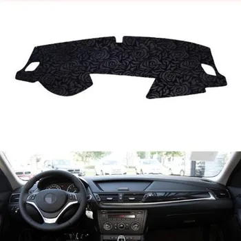 

Rose Pattern Non-slip Dashmat Dash Mat Dashboard Cover Pad Cover Carpet Car Sticker for B-MW X1 2011 2012 2013-2015 Car Styling