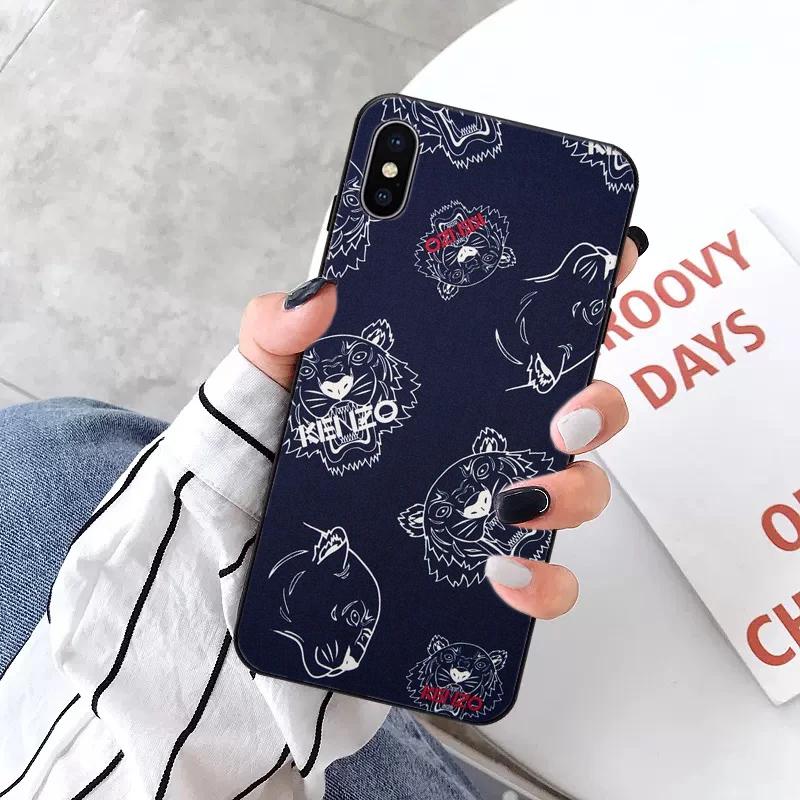 Roaring tiger брендовый мягкий чехол для телефона из ТПУ 1 чехол для телефона для Apple iPhone 8 7 6 6S Plus X XS MAX 5 5S SE XR 11pro max Чехол для мобильного телефона s - Цвет: 12