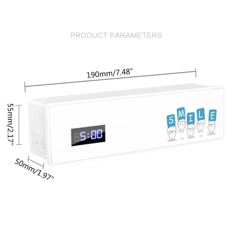 Устройство для УФ-дезинфекции зубных щеток стерилизатор 4 настенный семейный держатель зубной щетки