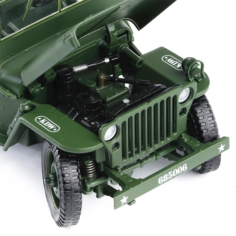 Литая модель автомобиля масштаба 1/18 игрушка для джипа Военная Тактическая