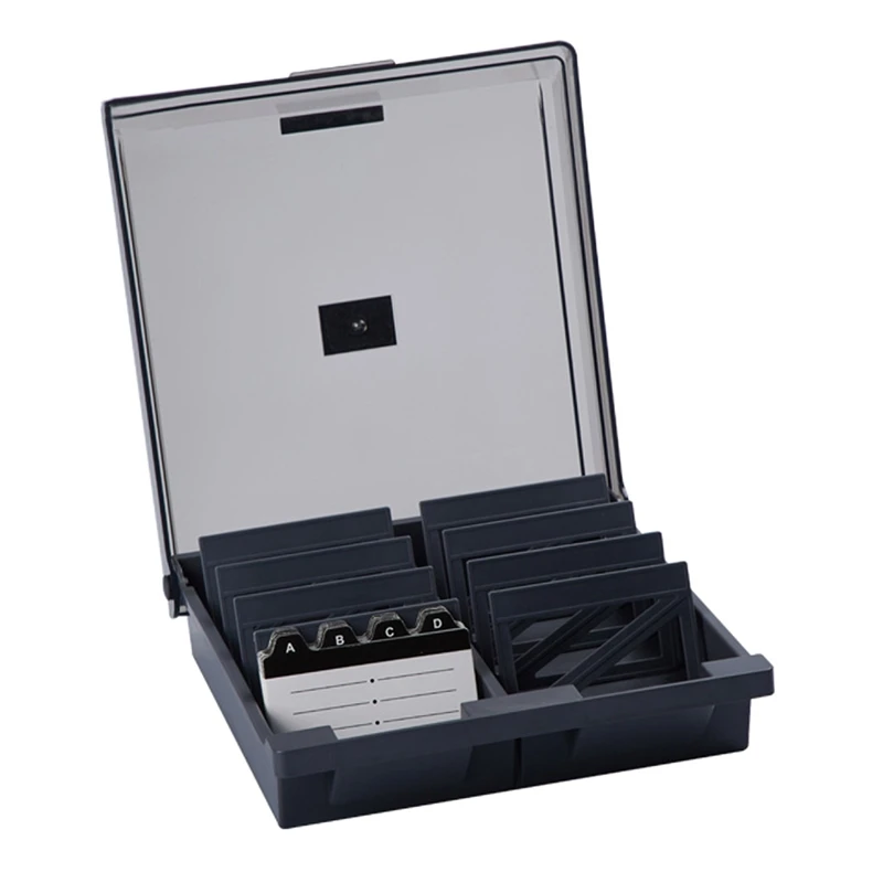 Large Capacity Business Card Organizer File Name Card Case Holder Card Storage Box Organizer Office Business Card Holder