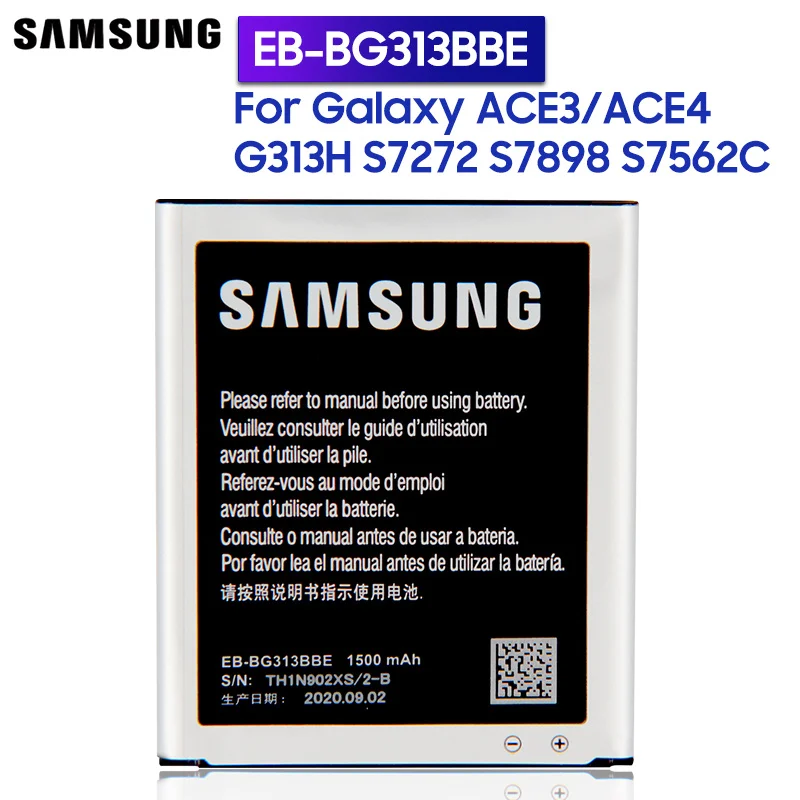 Samsung оригинальный EB BG313BBE батареи для Galaxy ACE 3 4 neo Lite G313H S7272 s7898 S7562C G318H G313m J1 Mini