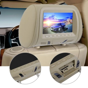 

Universal 7 Inch Auto Headrest Display Rear Seat Entertainment Multimedia Player Universal Av USB SD MP4