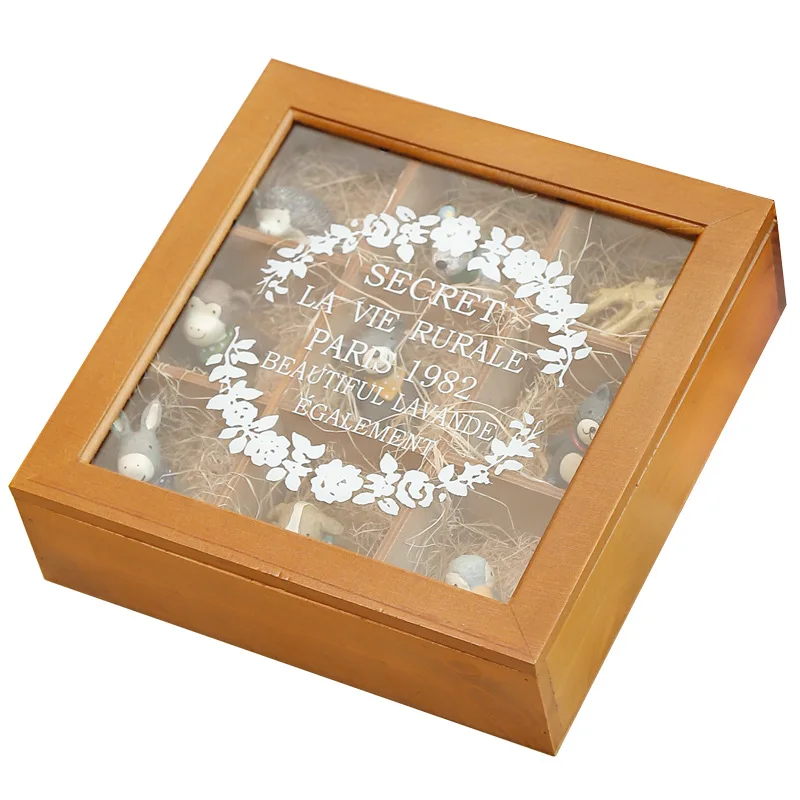 9 секционная деревянная шикарная чайная коробка отсеки контейнер сумка