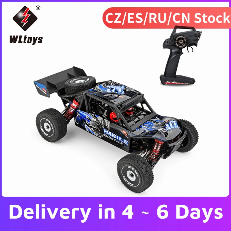 Wltoys 124018 4WD Aluminum Alloy Chassis Zinc Alloy Gear High Speed Racing Car 60km/h 1/12 2