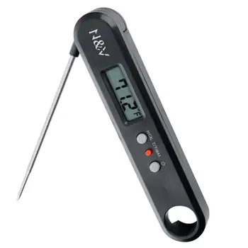 

Stainless Steel Digital Folding Thermometer Wide Scope of Application Practical Economy Probe Food BBQ Meats Kitchen Cooking