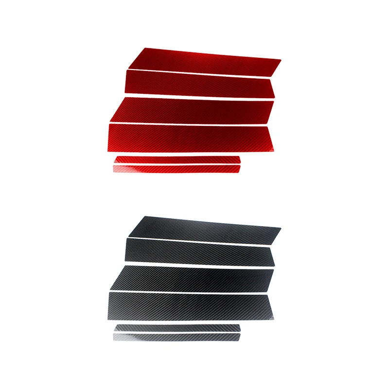 Carbon Fiber Car Window B-pillars Decorative Stickers FOR Alfa Romeo Giulia 2017-2019 Car Styling Trim Accessories