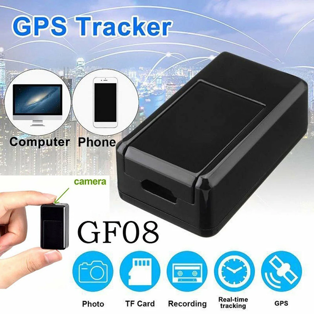GF08 мини gps трекер gps автомобильный в режиме реального времени трекер локатор GSM/GPRS прослушивающее устройство камера Горячая Многофункциональный высокое качество