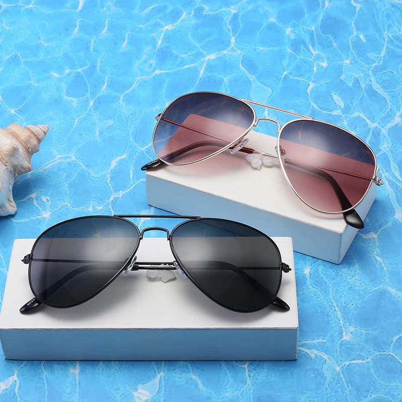 

Ocean Lenses Ultralight Kids Sunglasses Children Classic Metal Frame Eyeglasses Girls&Boys Outdoor Ultraviolet-Proof Pilot Shade