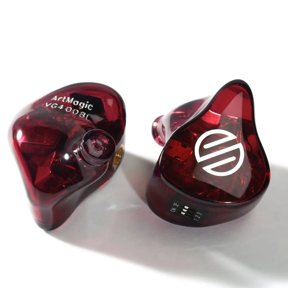 Ruby Red BGVP HIFI жорикмажорик VG4 4 мотоцикла панцири equilibradas personalizables RU monitores de услышано интерфейс MMCX con кабель HIFI наушники Auriculares - Цвет: Ruby Red