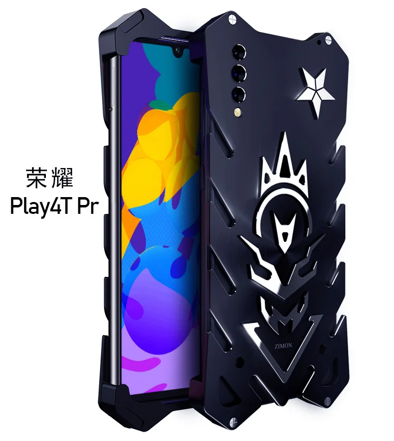 

Алюминиевый армированный чехол Тор для Huawei Honor Play 4T Pro, чехол для телефона с изображением Железного человека, кожаный чехол