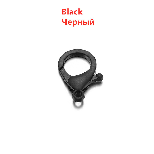 Colorful Plastic Lobster Clasps Clips Hooks Buckle Snap Hook Bag Keychain For DIY Jewelry Making Accessories Wholesale