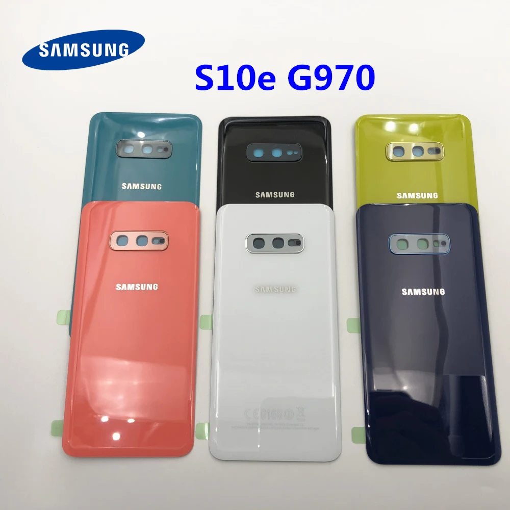 Задняя крышка батарейного отсека для Samsung Galaxy S10e G970 G970F SM запасные части и рамка